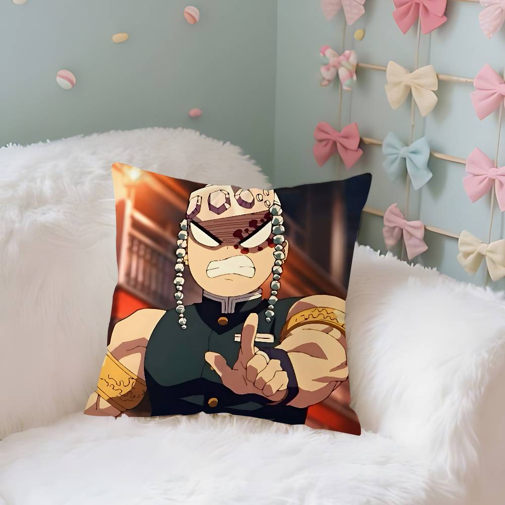 Cool Ttengen Uzui Case Plush Fabric Soft Pillowcase Double Sided Print Cushion Cover Household Gifts