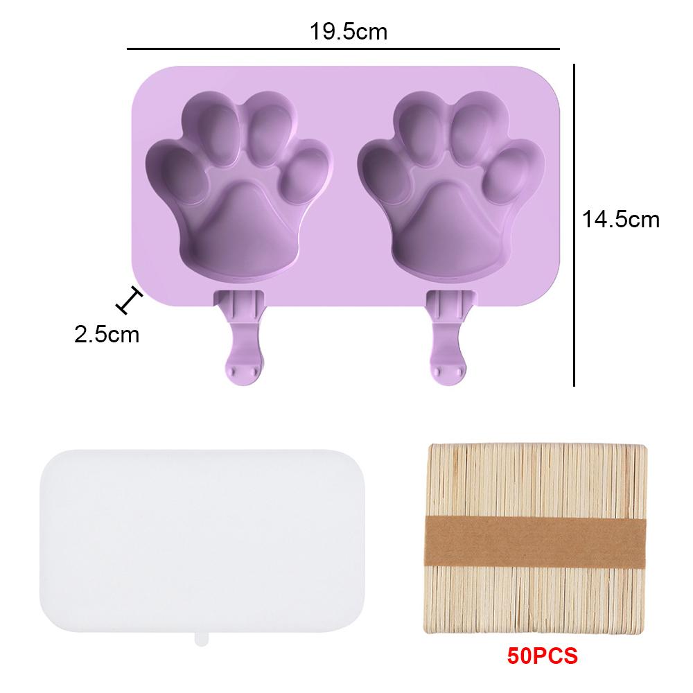Silicone Ice Cream Mold Popsicle Molds with Lid DIY Homemade Ice Lolly Mold Ice Cream Popsicle Ice Pop Maker Mould