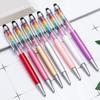 1 Pcs Ballpoint Candy Color Crystal Wedding Metal Copper Pen Office School Supply Stationery Spinning Rose Gold