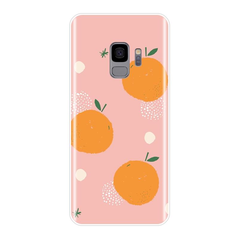 Силиконовый чехол для телефона лимонно-оранжевого цвета для Samsung Galaxy Note 4 5 8 9, мягкая задняя крышка для Samsung Galaxy S5 S6 S7 Edge S8 S9 Plus