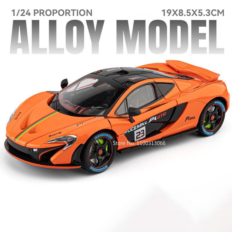1:24 P1 720S Спортивные Суперкары Модели Игрушки Сплав Литье под Давлением Колесо Оттягиваются Назад Миниатюрные Спортивные Автомобили Двери Открываются Автомобиль Подарки на День Рождения