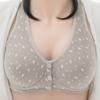 Thin Bra Front Opening Buckle Tank Top Plus Size Underwire Bra Cotton Underwear Comfortable Lightweight Breathable Mom's Underwear
