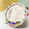Solid Wood Farkle Dice Rolling Tray, Classic Luck Dice Game Accessory for Tabletop Board Game
