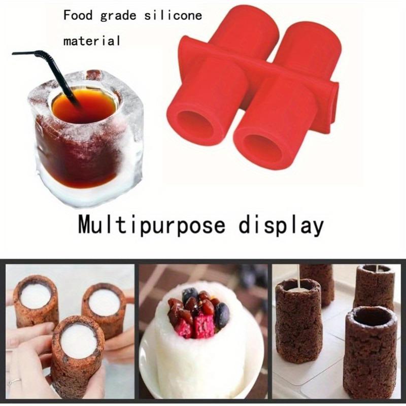 Reusable Whisky Ice Cube Tray Food Grade Ice Cup Tray Maker Kitchen Bar Accessories Cake Dessert Mousse Moulds Baking Supplies
