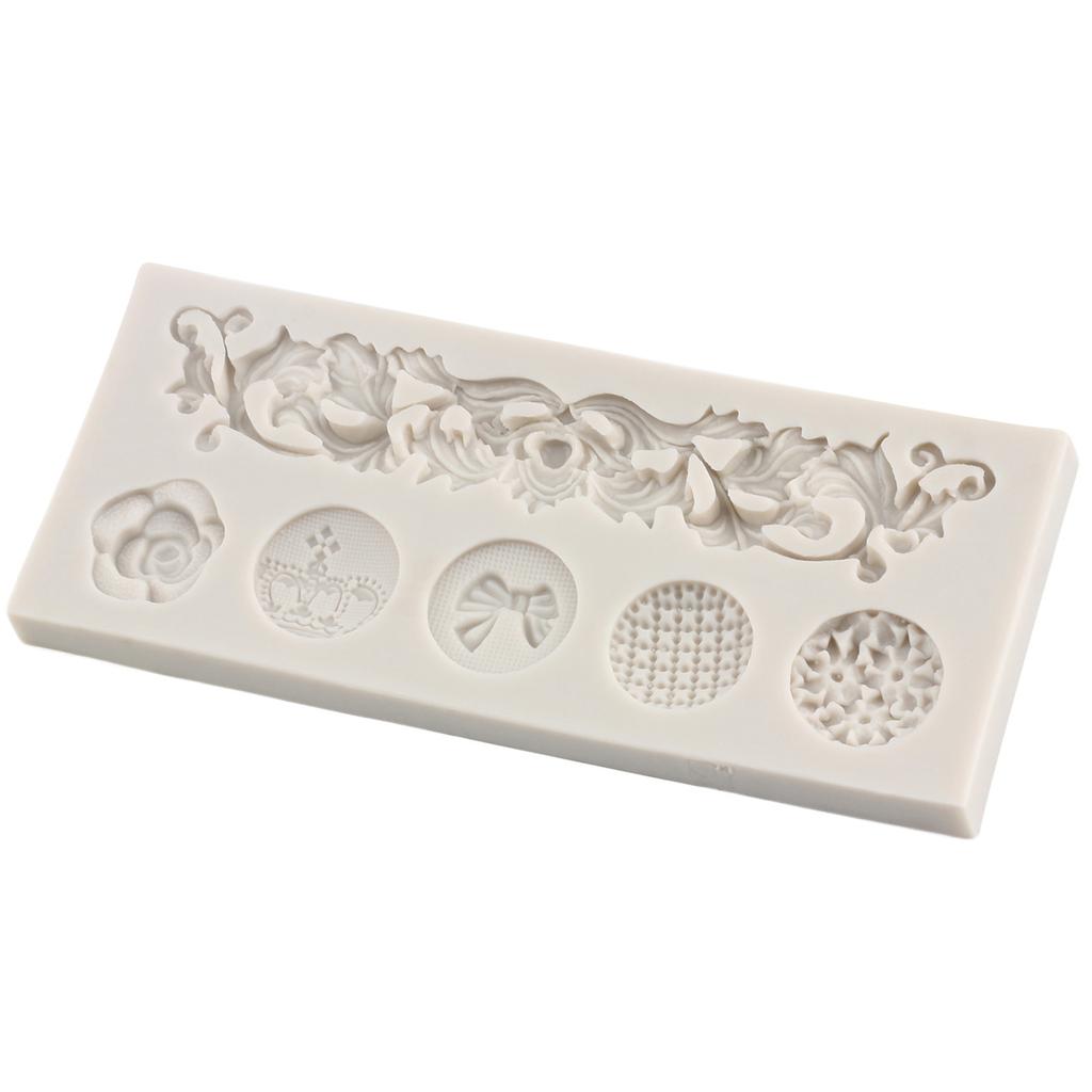 Винтажные завитушки, кружевные силиконовые формы, рельефная форма в стиле барокко, цветочная форма для торта, форма для помадки, сделай сам, формы для шоколадных конфет, инструменты для украшения торта