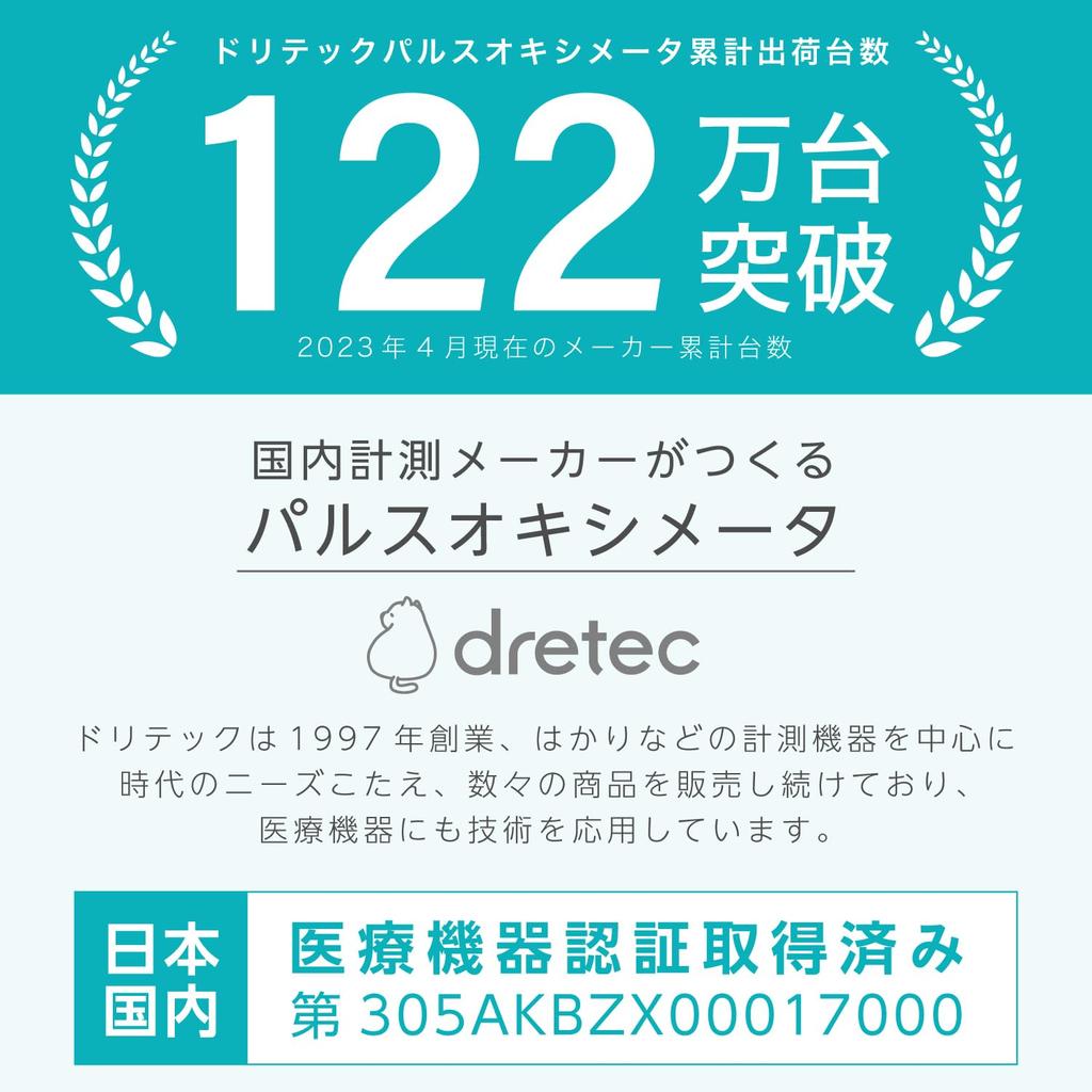 dretec Пульсоксиметр OX-104 Белый