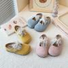 2025 Children Leather Shoes for Girls Spring New Fashion Korean Style Soft Bottom Anti-slippery Versatile Chic Princess Flats