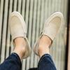 2025 New Men's Casual Shoes Summer Loafers Linen Breathable Walking Shoe Classic Flat Lazy Shoes for Men Weaving Tenis Masculino