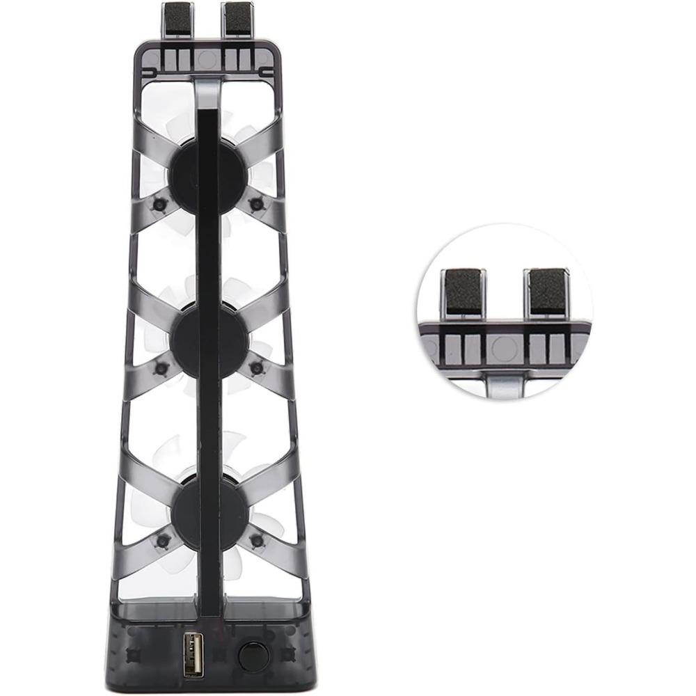 PS5 Консоль Вентилятор охлаждения для Геймпад Контроль температуры Игровой автомат Hub Вентилятор охлаждения Геймпад Радиатор Вентилятор Воздушный Охлаждающий Концентратор Воздушный Вентилятор Ray Задний Abs