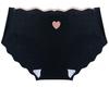 Бесшовные трусики с сердечком, обычная посадка, незаметные, удобные [набор из 3 штук, черный] Дизайн, ультрапрозрачные трусики, женское нижнее белье, трусики, талия,