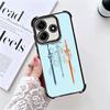 Мягкий чехол для телефона с аниме Sword Art Online для Xiaomi Redmi Note 14 15 Pro Plus 13 12 11S 11T 5G 10 9S 9 Покрытие Защита от падения Fundas