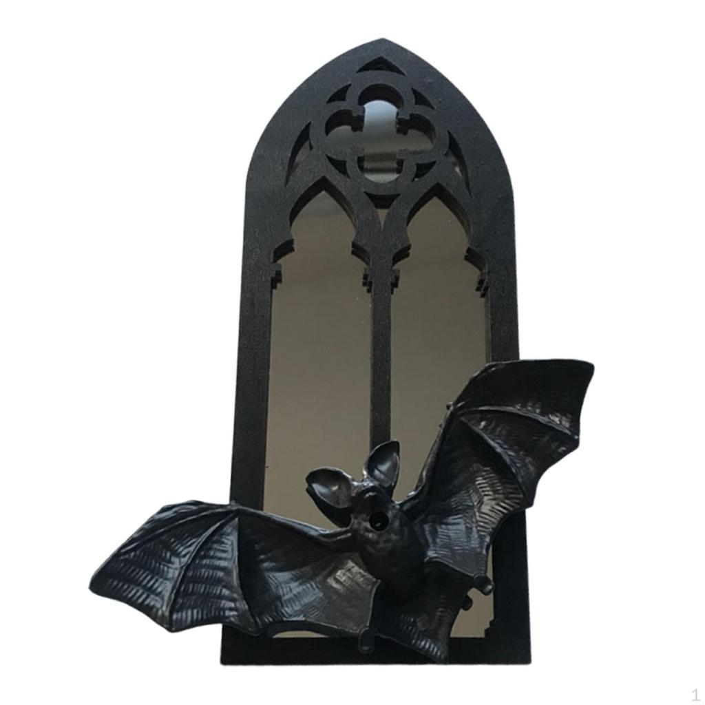 Gothic Arch Mirror Wall Accent Hanging Creepy Decor Vintage for Farmhouse Home Tabletop