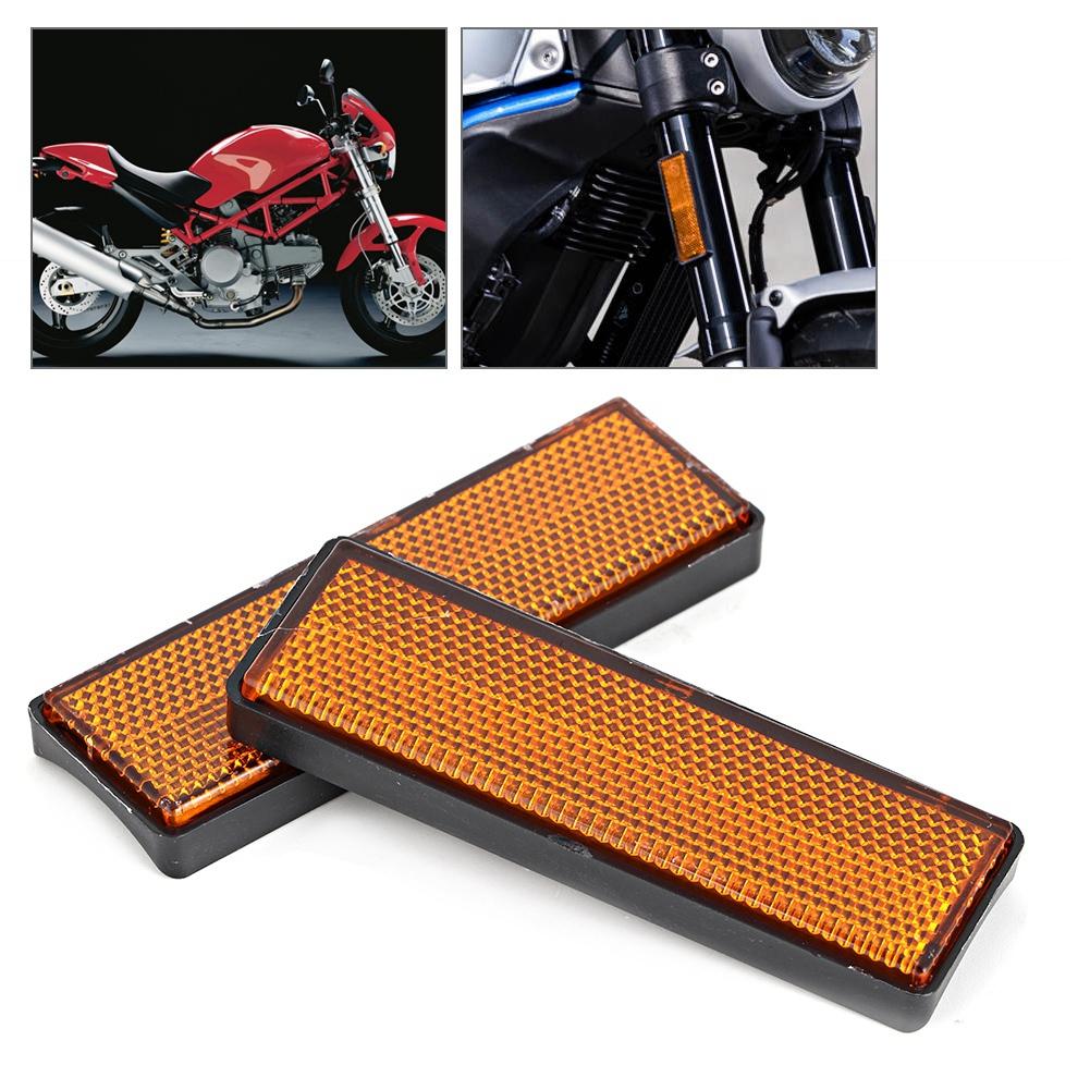 2 шт. Пластиковые мотоциклетные отражатели Задний стоп-сигнал Габаритный фонарь Деталь Подходит для Ducati Monster
