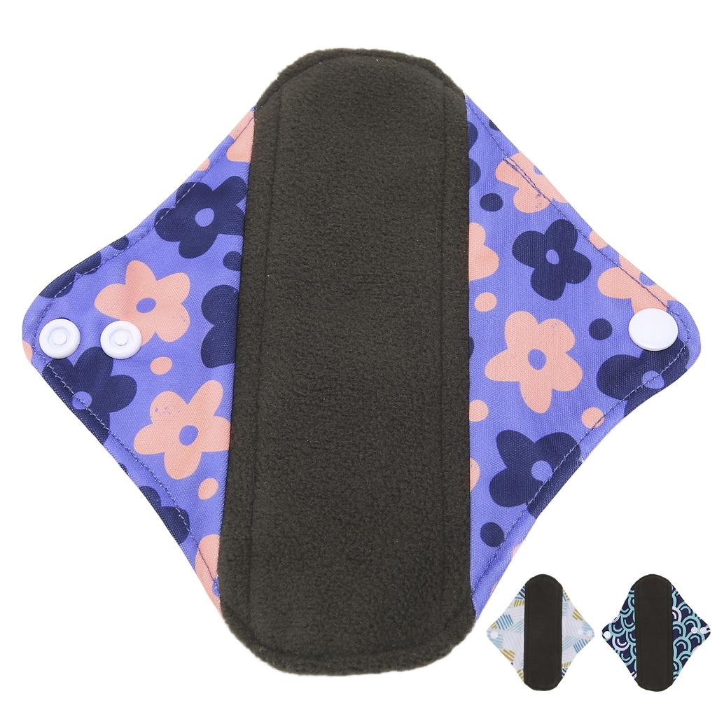 Многоразовые менструальные прокладки, моющиеся бамбуковые угольные ткани, герметичные женские гигиенические прокладки, прокладки для женщин