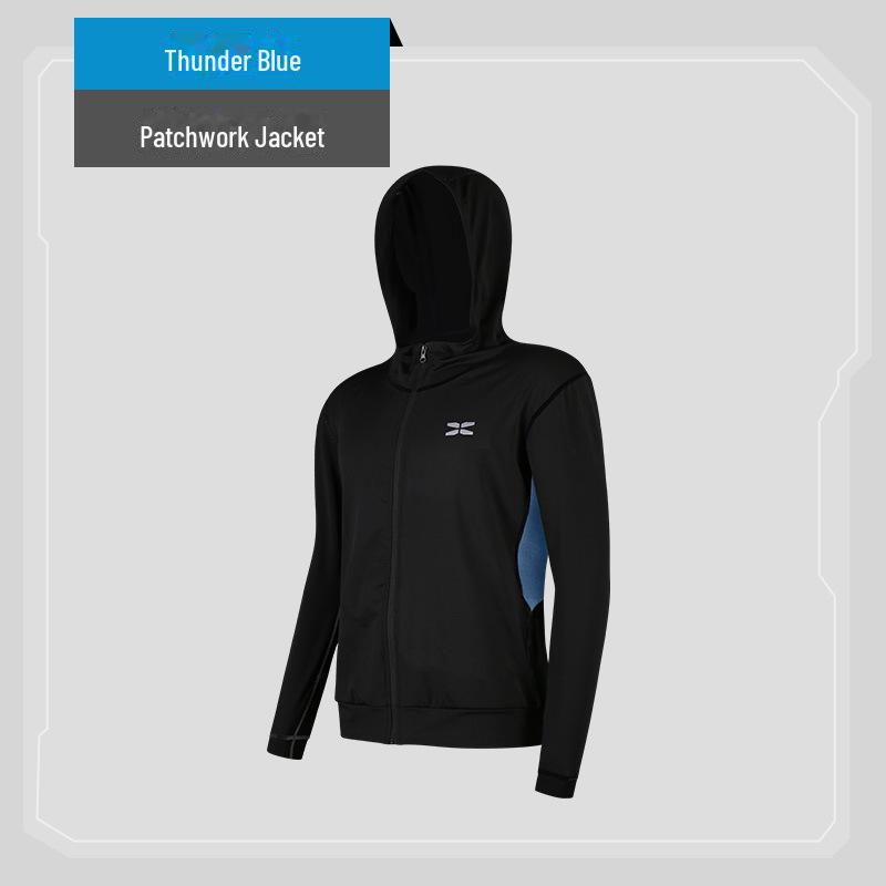 Легкая мужская куртка с капюшоном на весну/лето — дышащая спортивная одежда для тренировок и бега