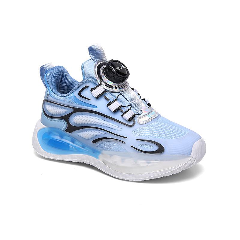 Spring/Autumn 2025 Boys' Breathable Non-Slip Spin Buckle Running Shoes
