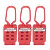3PCS 6 Holes Tagout Hasps Electrical Insulation Lockout Hasp for Shutdown Maintenance 9mm Hole Diameter