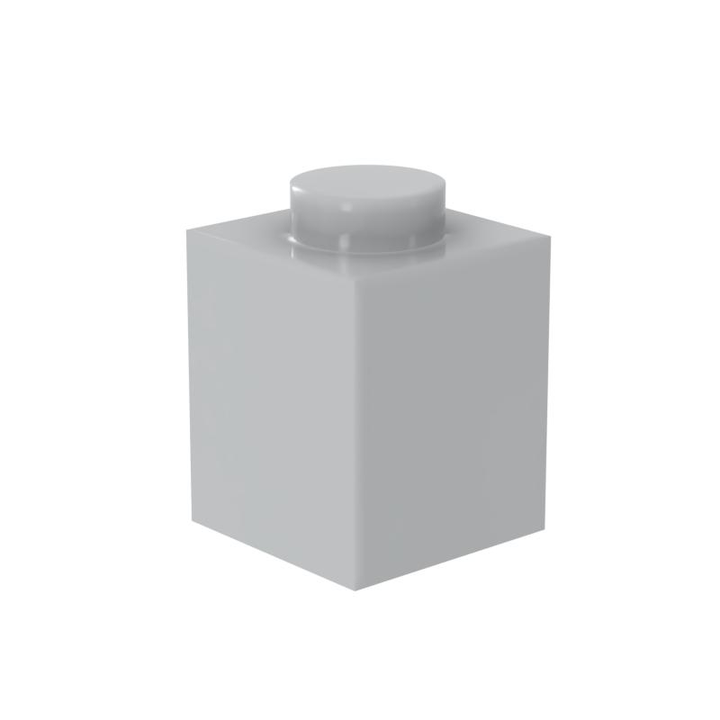 [FunBrick] 20 ШТ. Классические Строительные Блоки для DIY Толстые Фигурки Кирпичики 1x1 Точки Образовательные Креативные Совместимые с 3005 Пластик К
