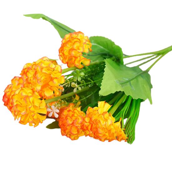 9 головок искусственных гортензий букет вечерние дома свадьба поддельные свадебные шелковые цветы