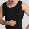Men's Button-down Adjustable Waist Vest With Tummy Sculpting