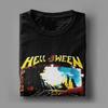 Футболка мужская с изображением группы Heavy Metal Helloween, футболка в стиле хипстер с коротким рукавом и круглым вырезом, 100% хлопок, одежда с принтом