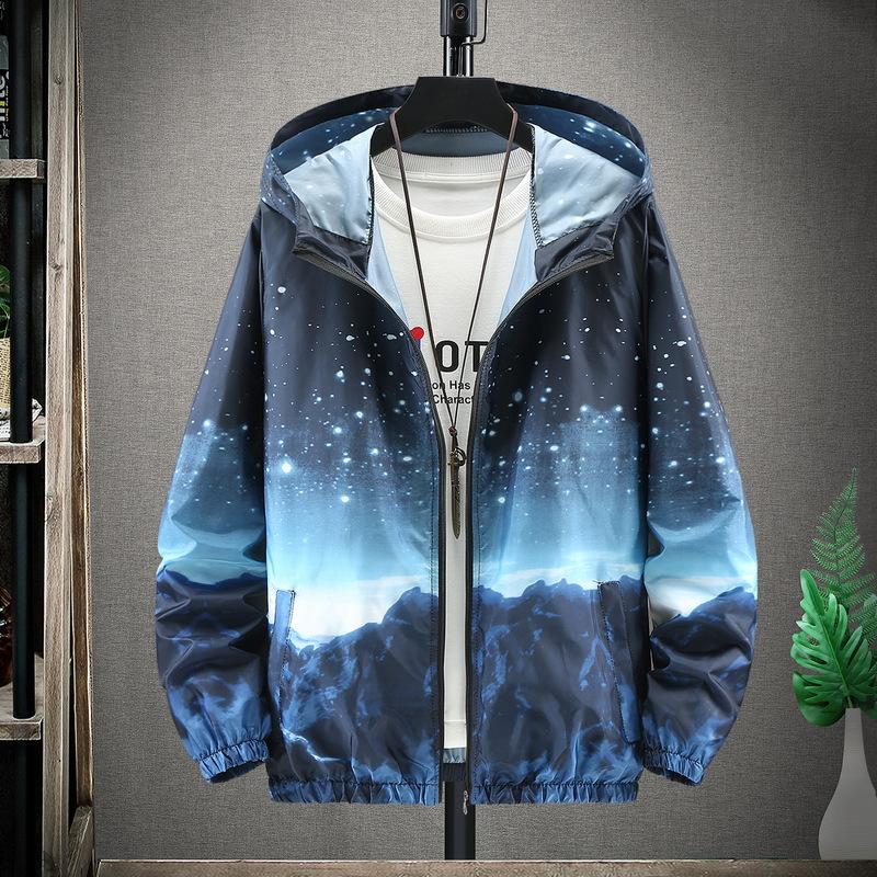 Летняя цветная светоотражающая солнцезащитная одежда для мужчин и женщин, ультратонкая куртка Ice Silk для пар, модная градиентная куртка