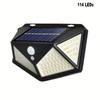 LEDs Solar Light, Smart Motion Sensor Weatherproof Solar IP65 Waterproof Outdoor Lights, With Wide Angle Wall Light
