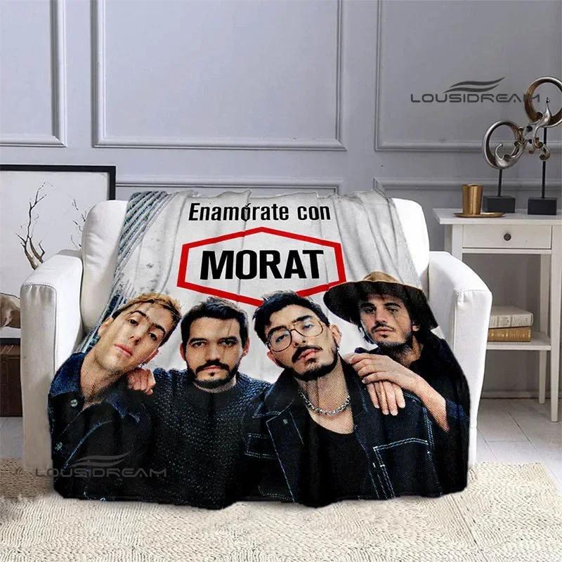 Поп-группа Morat Пледы с принтом Фланец Теплый плед Мягкий и удобный плед Пледы для пикника Постельное белье Подарок на день рождения