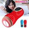Male Masturbator Cup Real Vagina for Men Deep Throat Pussy Mouth Double Adult Endurance Exercise Sex Toys for Man