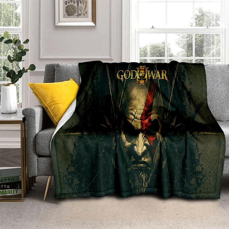3D God of War Games Gamer Kratos HD одеяло, мягкое одеяло для дома, спальни, кровати, дивана, пикника, путешествия, офиса, одеяло, детское одеяло