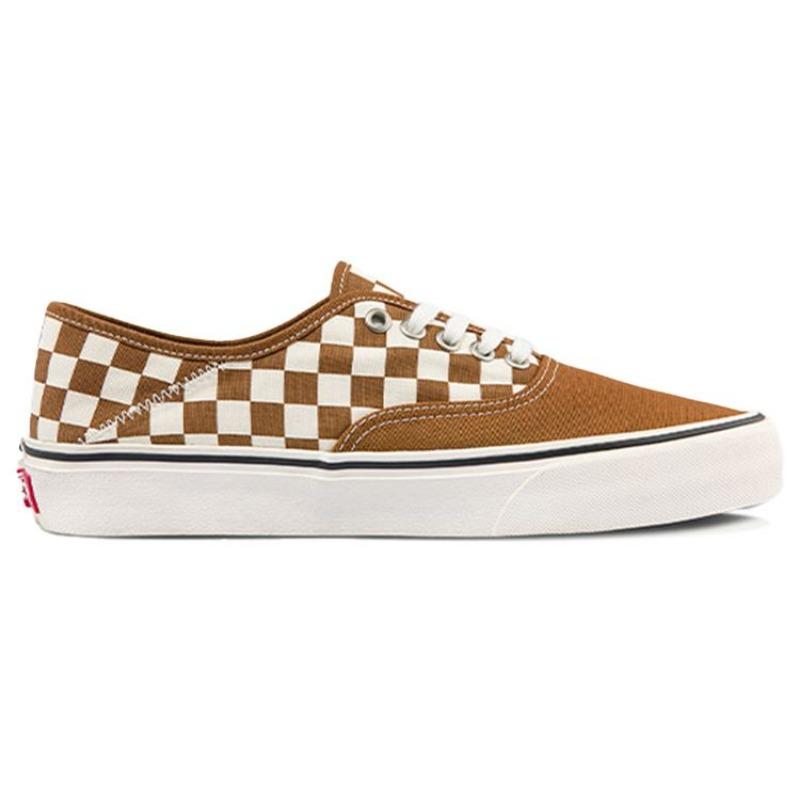Vans Оригинальные унисекс повседневные низкие кеды для скейтбординга темно-коричневые в белую клетку VN0A5HYPAXS