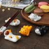 AEOLK Cute Decorative Cat Chopstick Ceramic Chopstick Suitable for Dining and Rests, Rests, 5-Pack, Family, Study, Table, Izakaya.