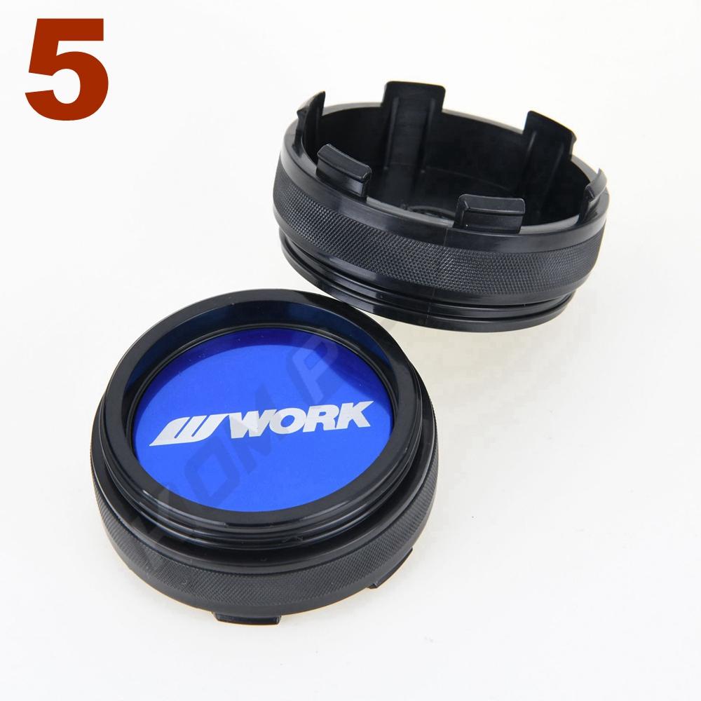 DBS3 4PCS 61MM OD / 57.5MM ID Sport Rim Cap WORK EMOTION MEISTER VS Sticker Centre Cap Rim Wheel Cover Cap Hubcaps