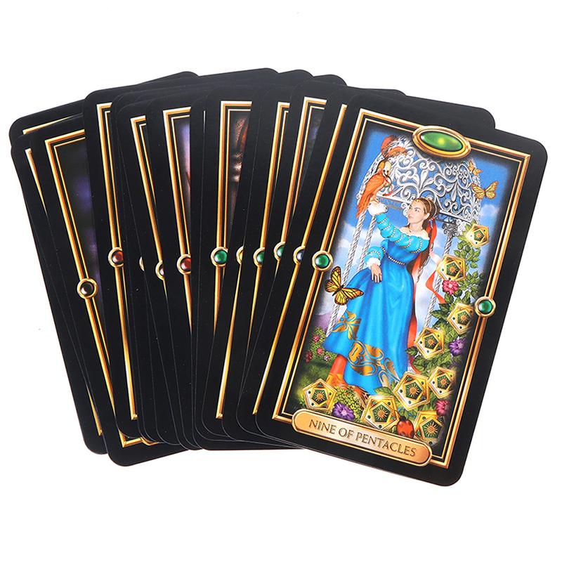 Easy Gilded Tarot English Board Game Divination Prediction Multiplayer Game