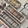 20pcs Meet for First Time Series Washi Tape Set 7mm Retro Flower Adhesive Masking Tapes Decoration Stickers