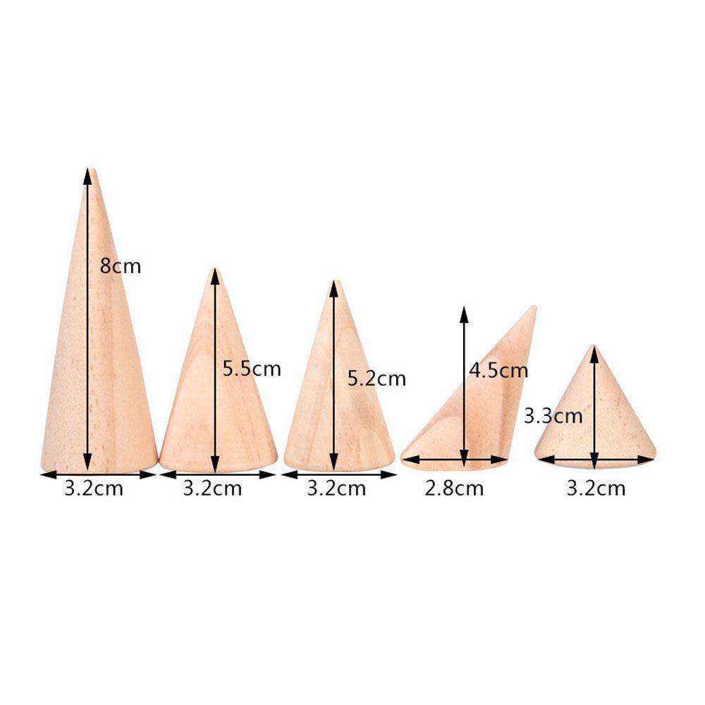 Дизайнерская неокрашенная подставка в форме конуса для хранения ювелирных изделий, стойка для колец, держатель для колец, органайзер