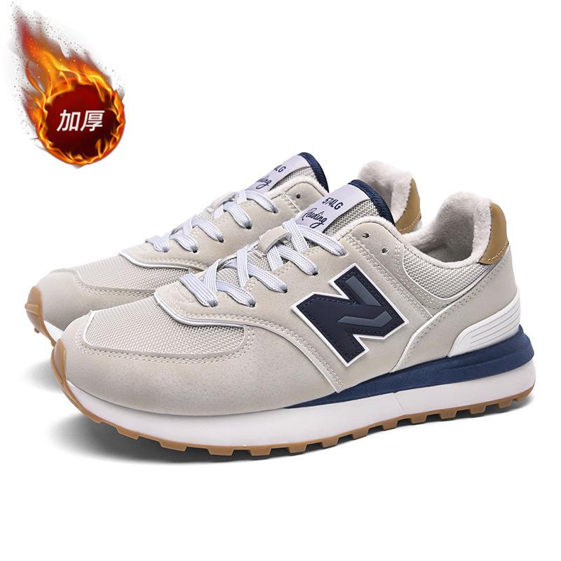 Весенне-осенние кроссовки Cool Run Classic с увеличением роста, из хлопка, утепленные, теплые, повседневная обувь, парные кроссовки для бега