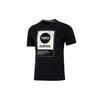 Neo Casual Round Neck Large Logo T-Shirt Men Tops Black HC9712