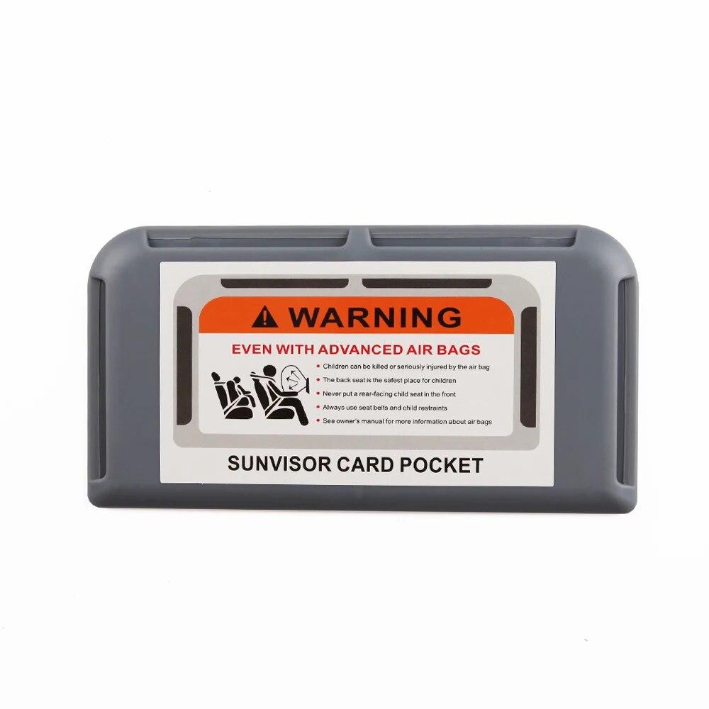 Car Sun Visor Organizer Temporary Parking Card Holder Dash Board Paste Mount Auto Interior Storage Card Clip Stowing Tidying