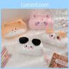Fw126 Cartoon Plush Storage Bag For Girls Diy Journal Material Organizer Portable Pencil Case Wholesale