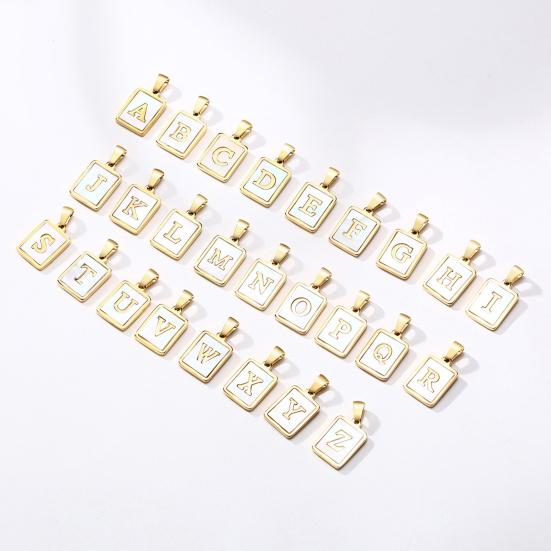 Ожерелье-подвеска с квадратными буквами AZ, ювелирное покрытие, геометрическая цепочка на ключицу для свадьбы