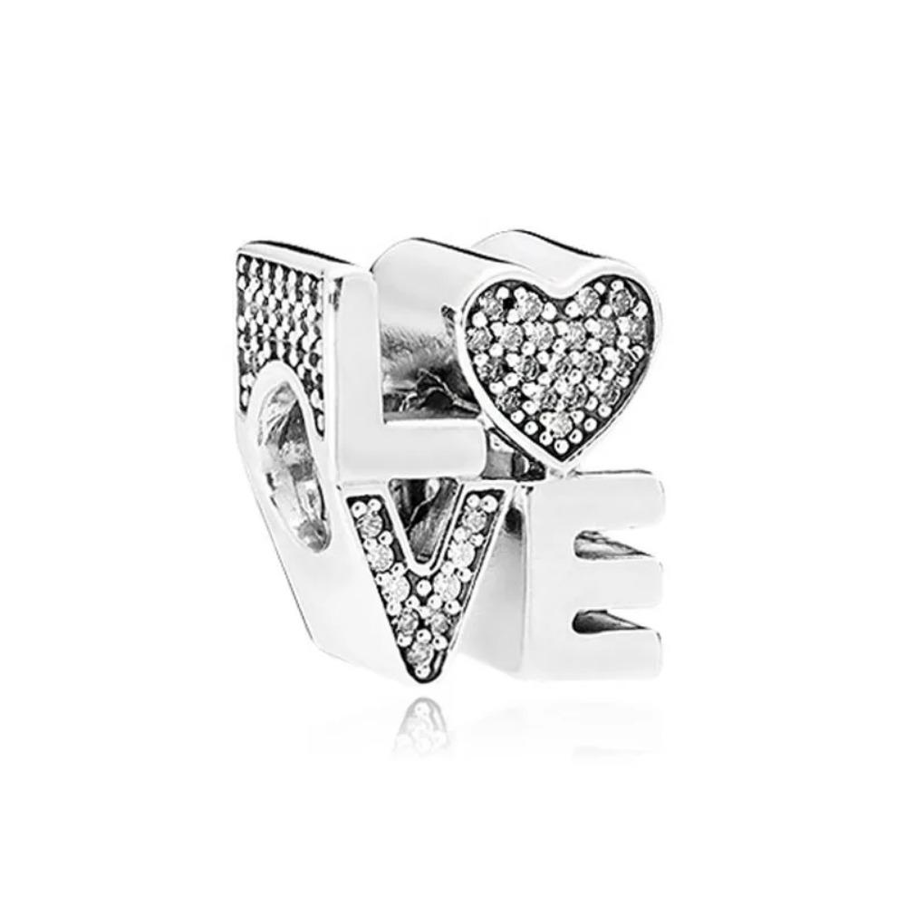 Серебро 925 пробы Семейный шарм Подходит для оригинального браслета Ювелирная подвеска Мальчик Девочка Сверкающая Мама Бусина Сестры Подвеска с покрытием