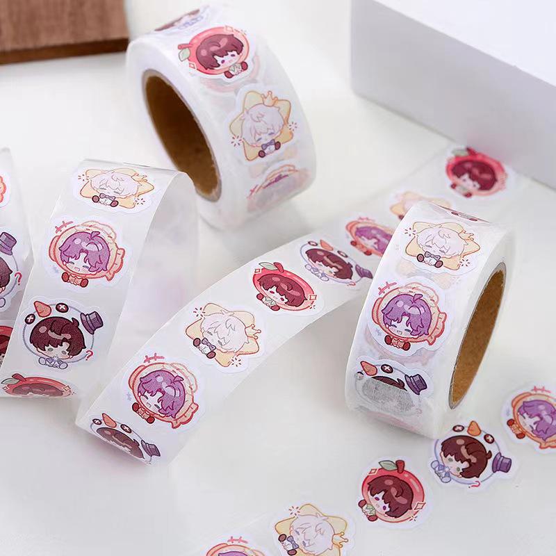 400 шт./рулон Love And Deepspace Cartoon Sylus 3D Game Герметизирующая наклейка Diy Laptop Notebook Decals Decoration