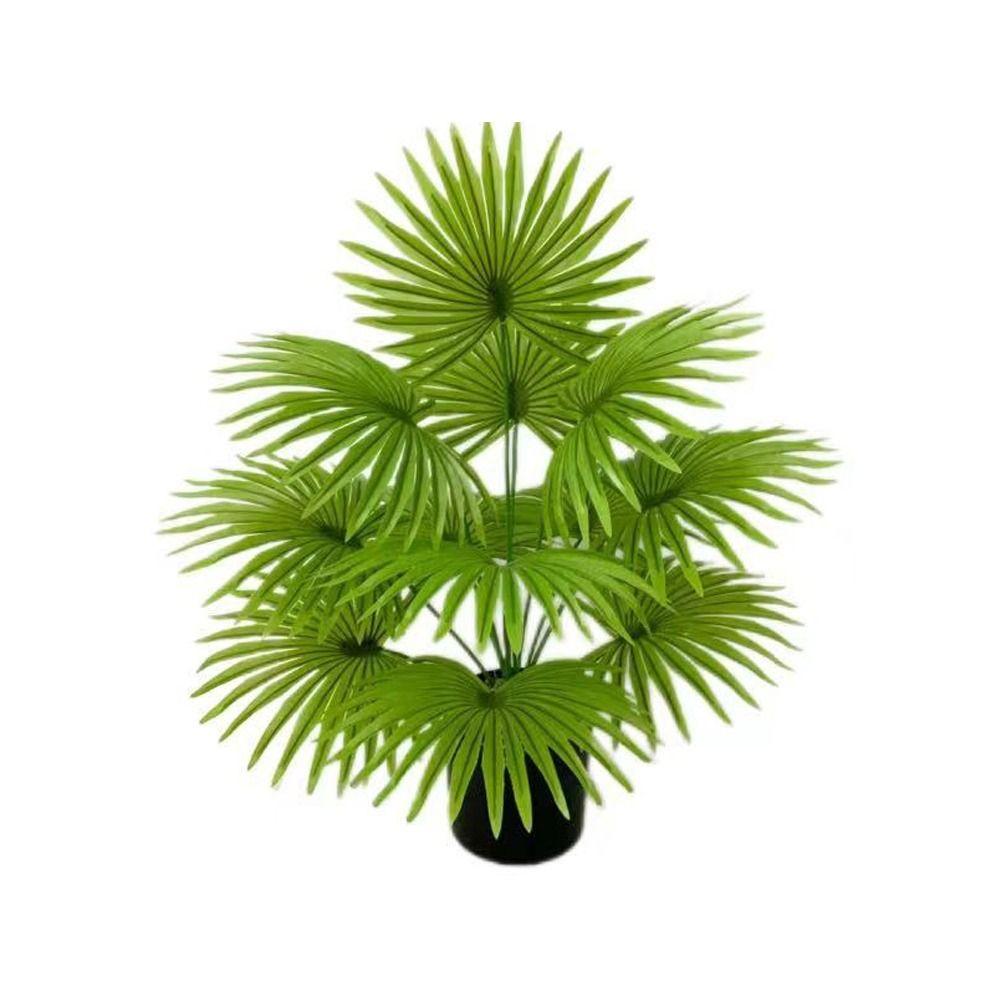 Большое искусственное веерообразное растение с 9-18 листьями, пальмовое искусственное растение, рождественский декор