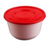 Одноразовый круглый пластиковый контейнер для еды с крышкой