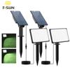 T-SUN 2PCS 54LED солнечный светильник энергосберегающий солнечный садовый светильник уличный 3000K/6000K солнечный прожектор IP65 солнечная лампа для дорожки