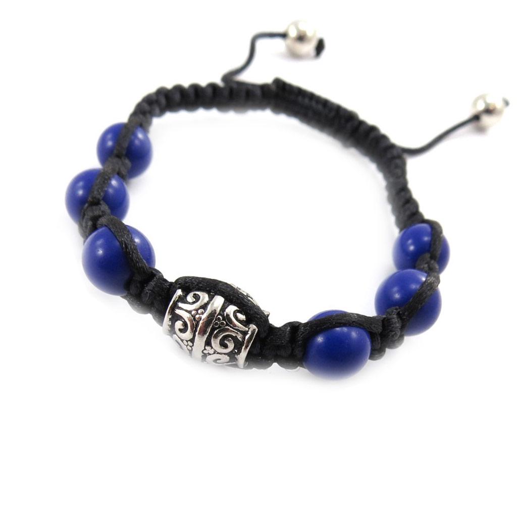 Les Trésors De Lily [J8555] - Ethnic Bracelet 'Shambhala' Blue