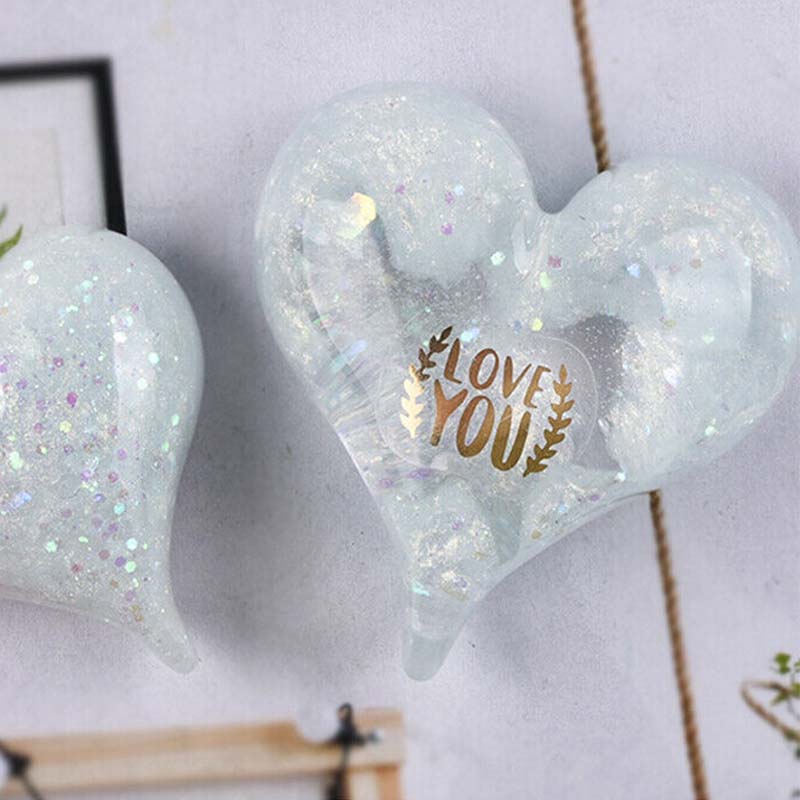 Resin Jewellry Silicone Mould Epoxy Heart Mold Craft DIY Making Pendant Casting