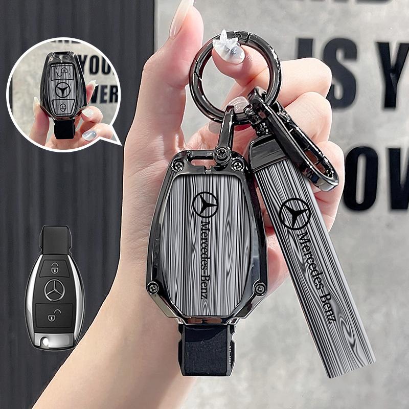 Car Key Case Cover Key Bag Accessories For Mercedes Benz A B C S Class AMG GLA CLA GLC W221 W204 W176 W205 Shell Fob Keychain FYZAB1