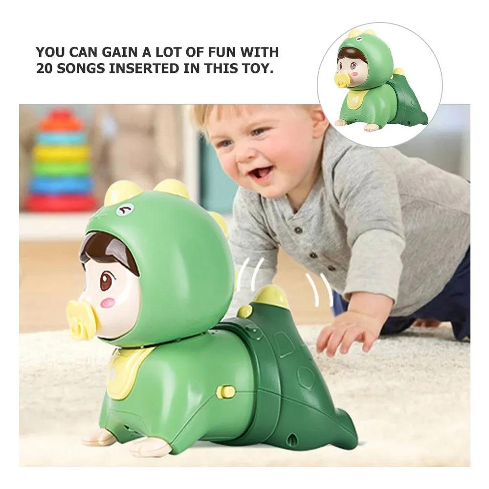 Музыкальная ползающая черепашка Игрушки для младенцев Игрушки для лежания на животе со светом и звуком Ранняя развивающая игрушка для младенцев Подарки на день рождения для мальчика девочки